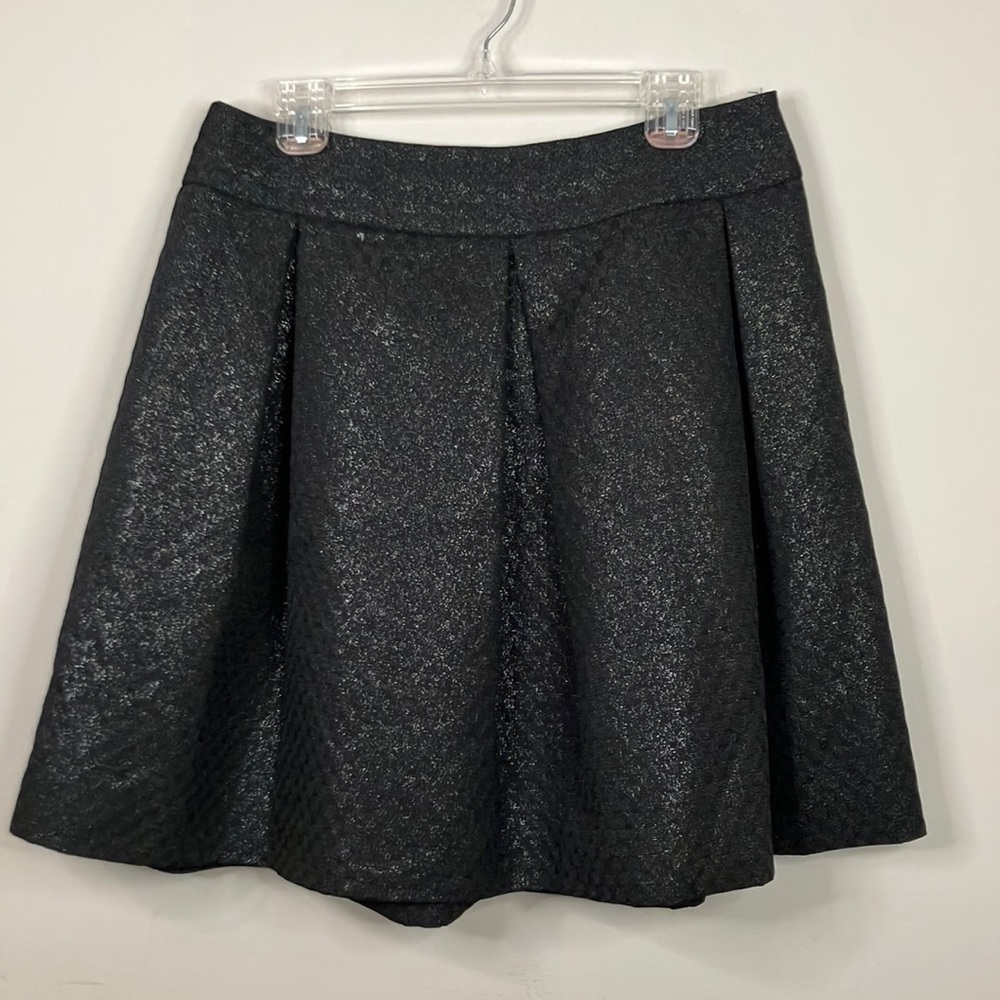 Kate Spade black shimmer jacquard skirt